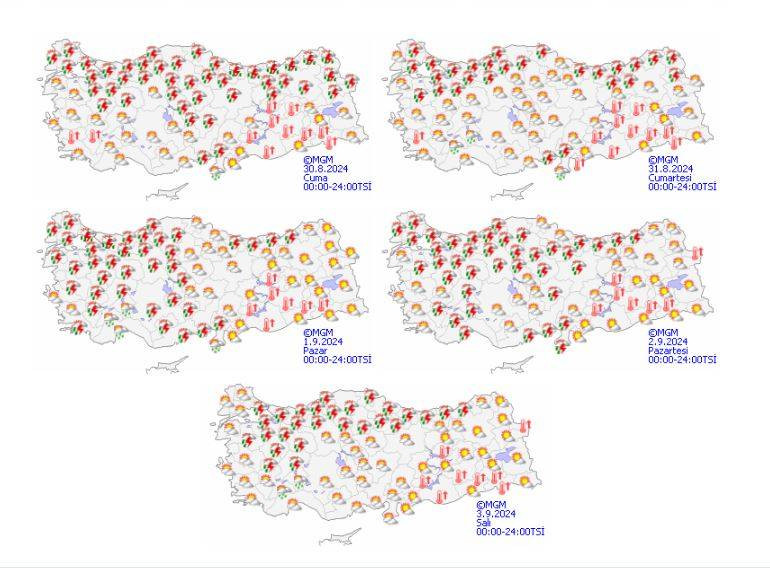 Meteoroloji 6 ili saat verip uyardı! Gök gürleyecek, sağanak vuracak - Resim: 24